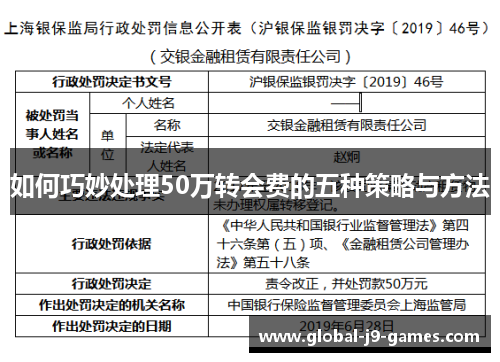 如何巧妙处理50万转会费的五种策略与方法